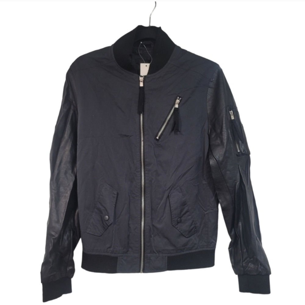 Urban Heritage black bomber jacket - Picture 14 of 14
